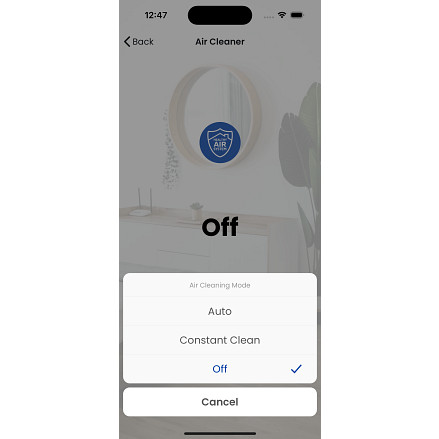 aprilaire wi-fi thermostat app air cleaner modes screen user guid