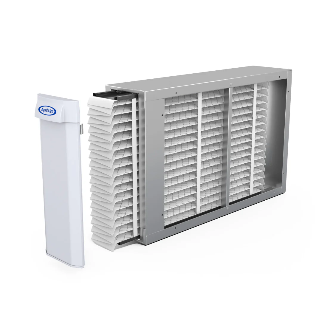 AprilAire 1410 Air Purifier Filter Out Left Facing Photo