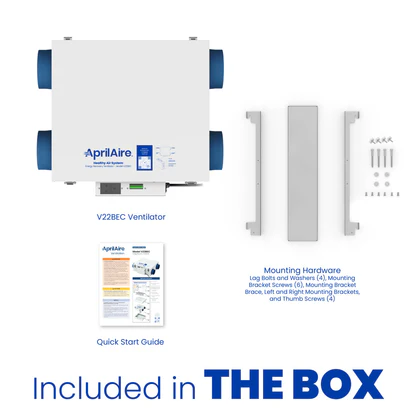 AprilAire V22Bec Ventilator Box Contents Web Ready Photo
