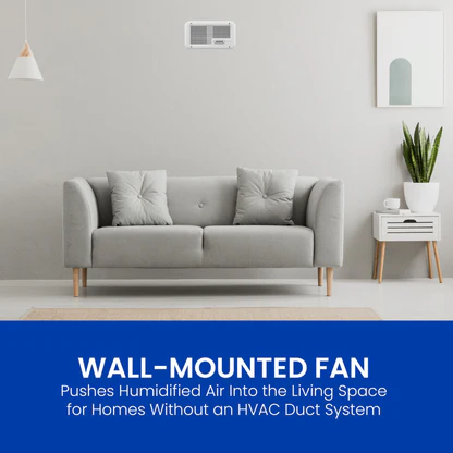 AprilAire Steam Humidifier With Fan Pack Features Web Ready Photo