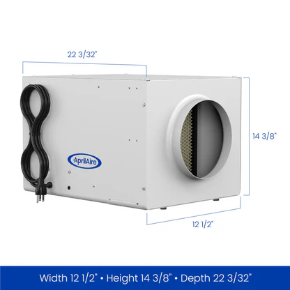 AprilAire 300 Humidifier Size Measurements Web Ready Photo