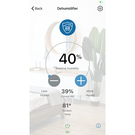 aprilaire wi-fi thermostat app dehumidifier screen user guide