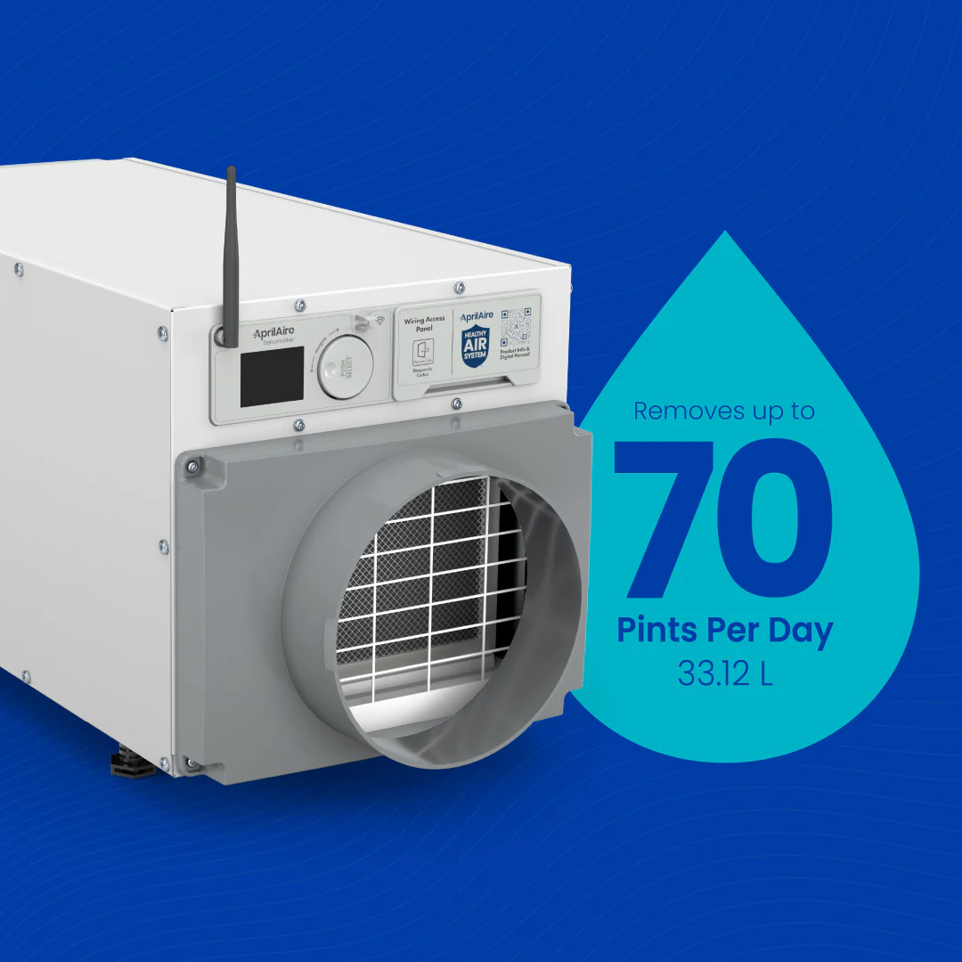 AprilAire E070W Dehumidifier 70 Pints Per Day Web Ready Photo